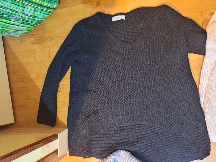 Lot 3 pulls et un gilet long femme taille L - photo numéro 5