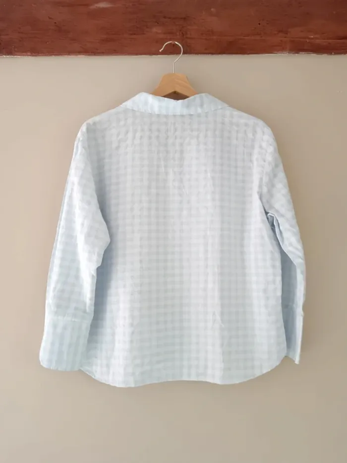 Chemise vichy bleu pâle - photo numéro 6