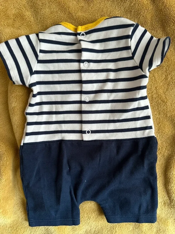 Combinaison short NAVY en coton - photo numéro 4