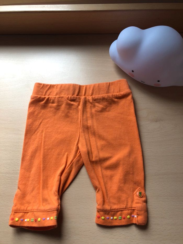 Legging fille orange orchestra 6 mois