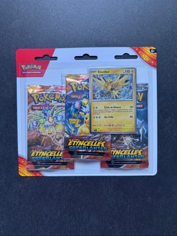 Pokémon Tripack Étincelles Déferlantes Écarlate et Violet EV08 Neuf Français