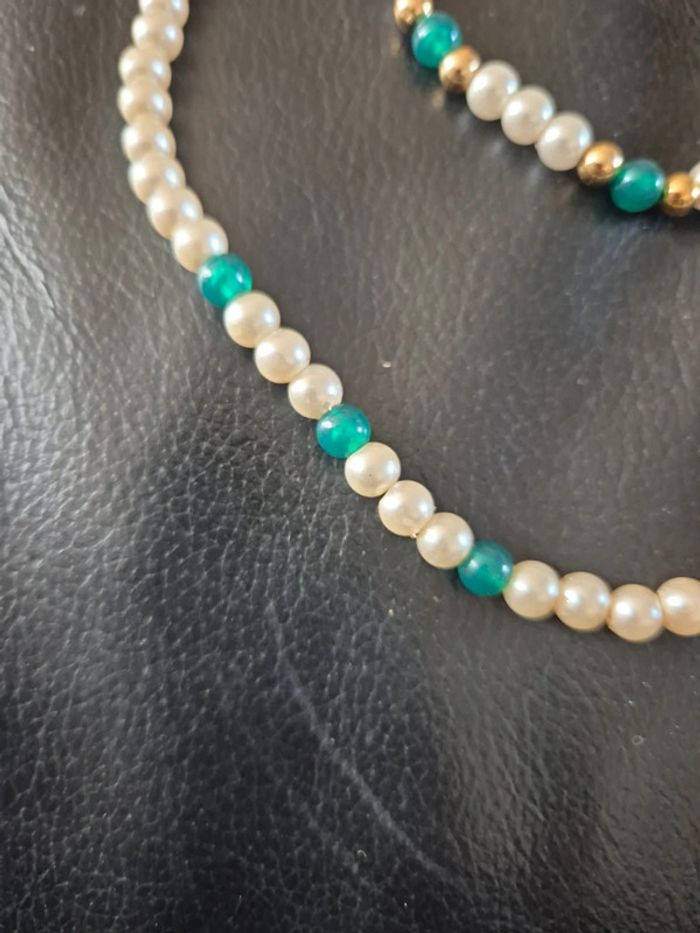 ensemble collier et bracelet de perle - photo numéro 3
