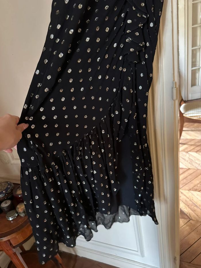 Robe longue Sandro noir/doré taille S - photo numéro 2