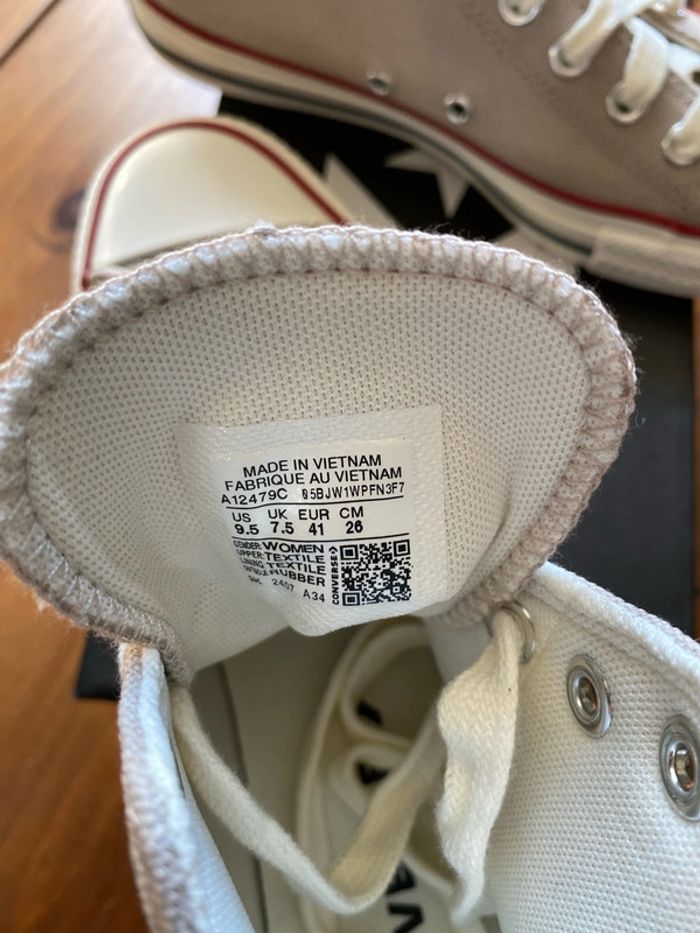 Converse Chuck Taylor 41 beige - photo numéro 3