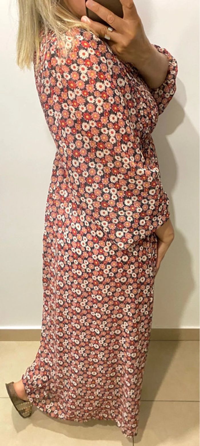 🌸 Robe longue fleurie bohème – Made in Italy Taille M/L - photo numéro 4