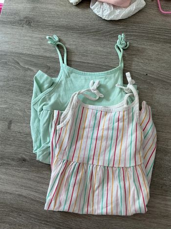 Lot 2 robes bretelle