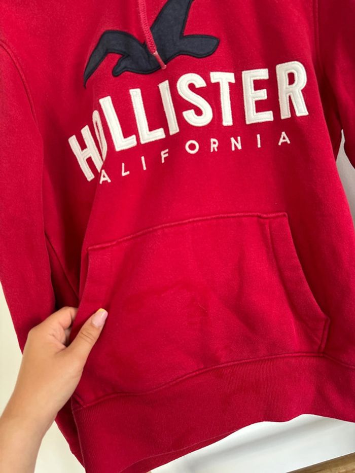 Sweat rouge hollister - photo numéro 4