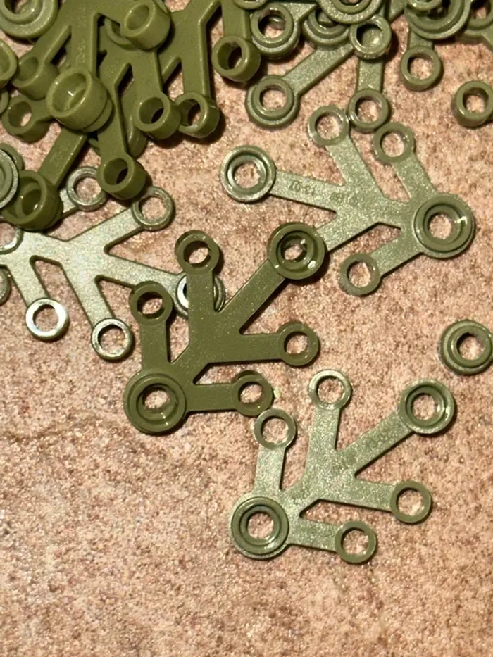 50  Plant Lego Leaves 4 x 3 ref 2423 Olive Green - photo numéro 3