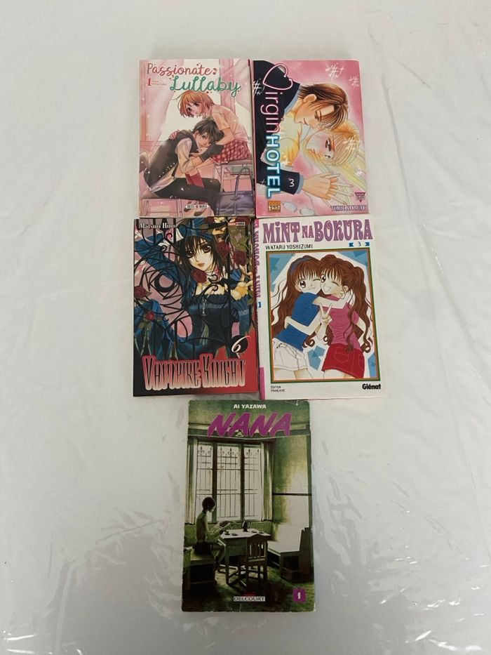 Lot de 5 Mangas Shojo thème culte