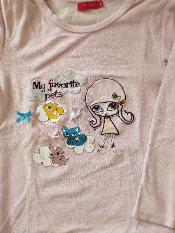 Pyjama velours fille 8 ans