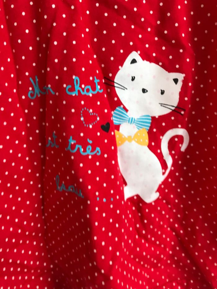 T shirt chat 9 mois neuf avec etiquettes - photo numéro 4