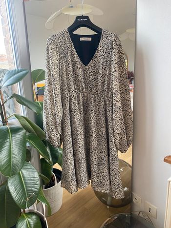 Robe à motif léopard