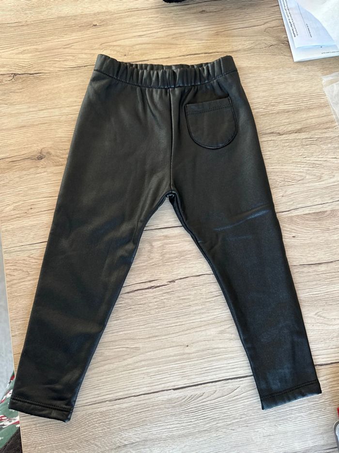 Legging chaud similicuir Zara neuf 2/3 ans