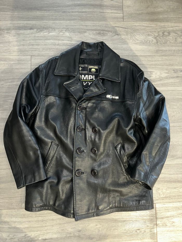 Veste caban en cuir noir Complices TL - photo numéro 5