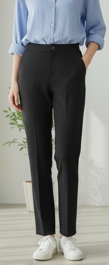 Pantalon Noir Classique et Confortable