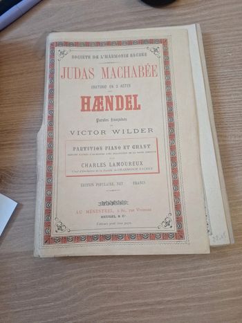 Partition livre  Victor wilder