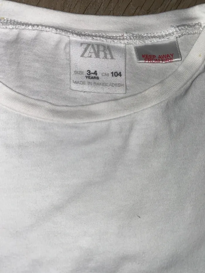 Tee shirt zara manches à volants - photo numéro 2