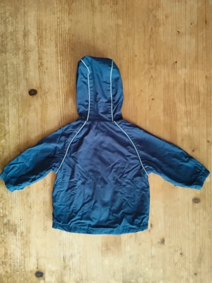 Veste imperméable bébé mixte Tex Baby – 18 mois – Bleu marine - photo numéro 2