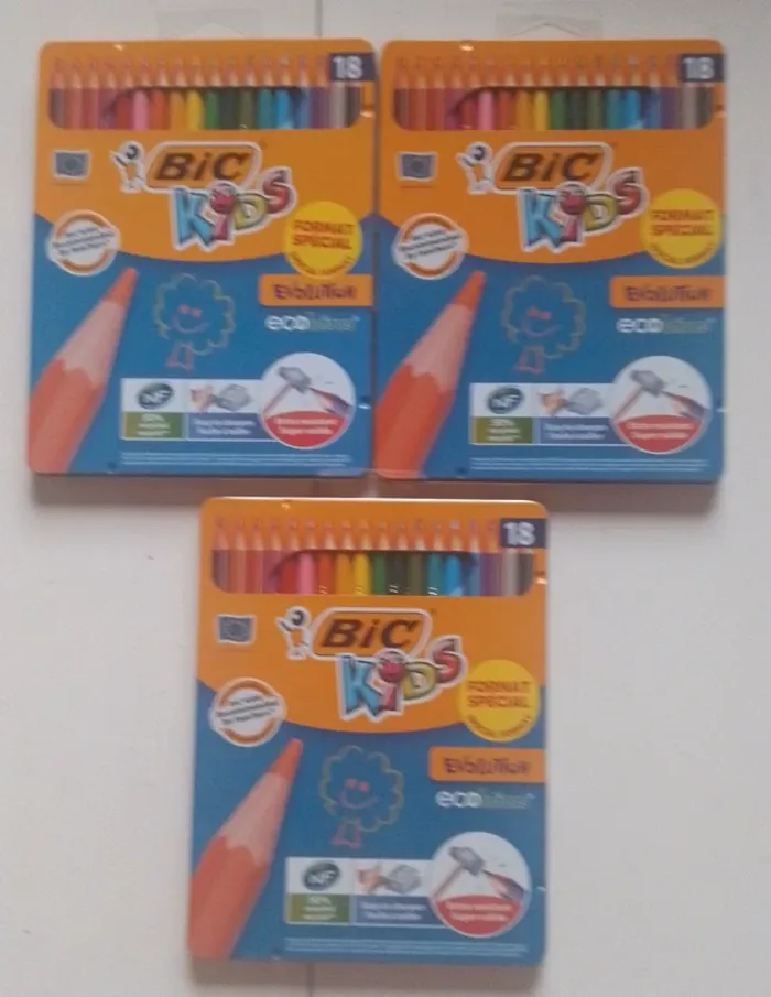 Lot fournitures scolaires, Bic, Tipp ex, Scotch, Excompta, Mappe, NEUF - photo numéro 3