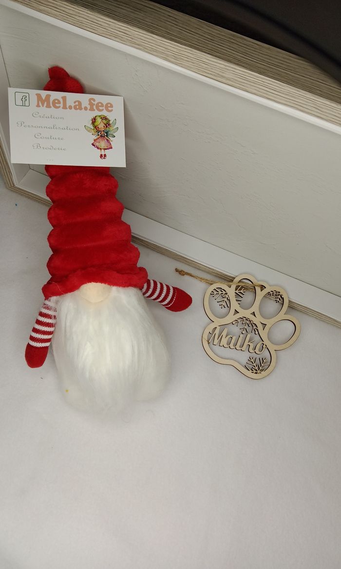 Boule de Noël personnalisée en bois