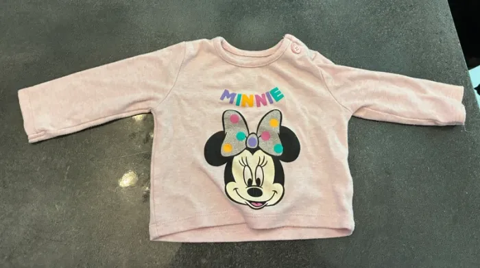 Tee shirt Haut manche longue Minnie Taille 3 mois