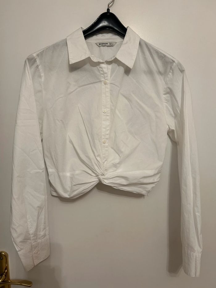 Chemisier manches longues blanc - Taille L