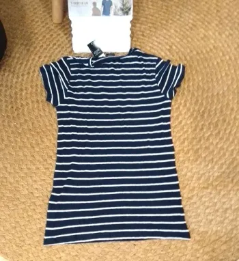 👕 tee-shirt taille S (34-36) lin et coton - Livergy
