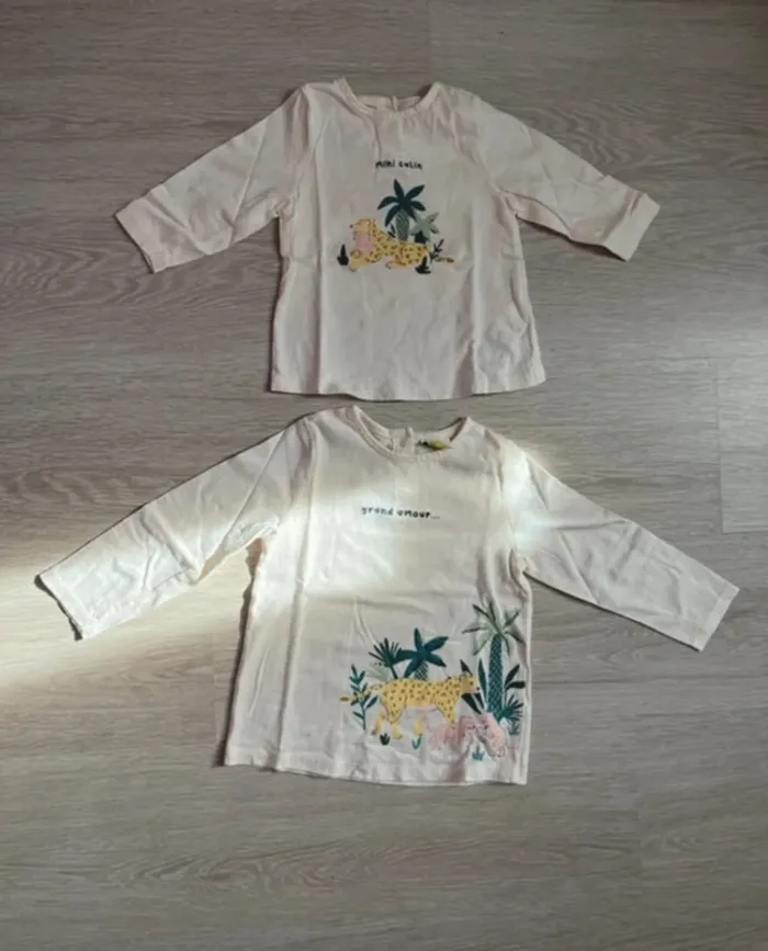 Lot de 2 pulls 6-24 mois