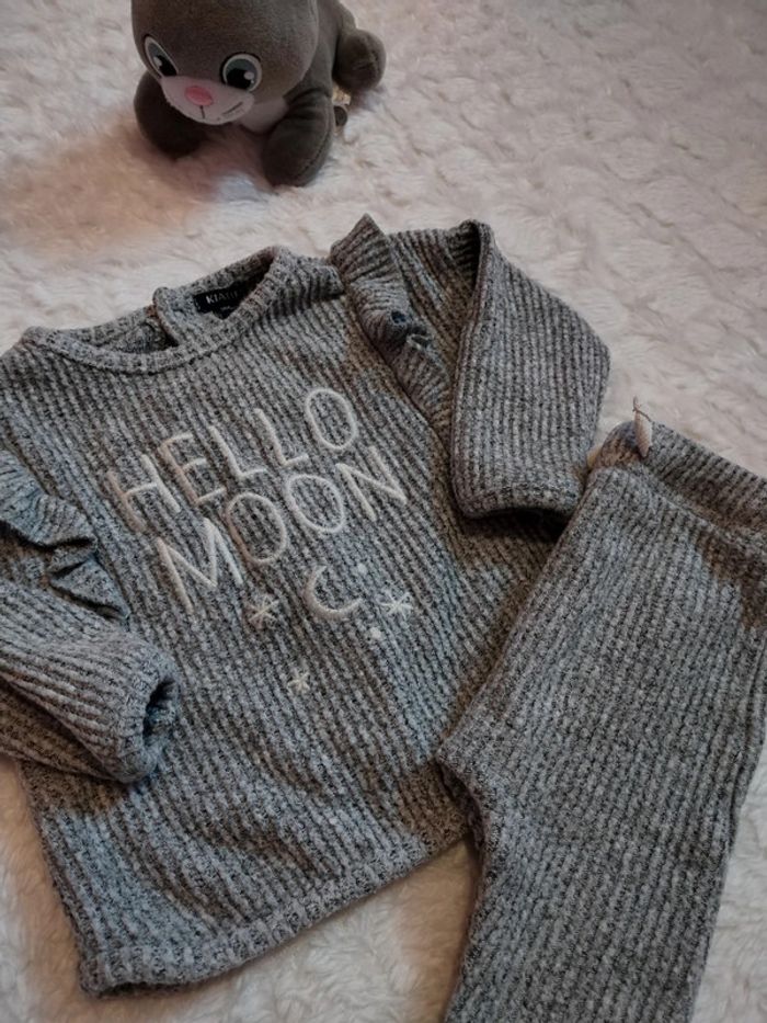 Ensemble côtelé tout doux 3mois