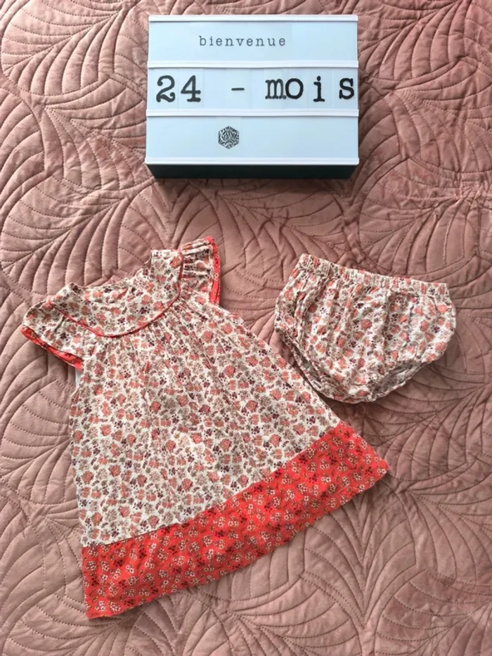 Robe sergent major 24 mois avec culotte