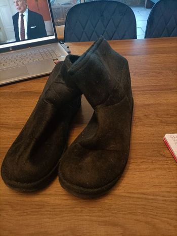 Boots fausse fourrure fourrée noir