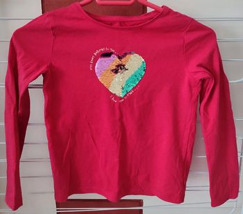 Haut manches longues fille 8 ans - Kiabi