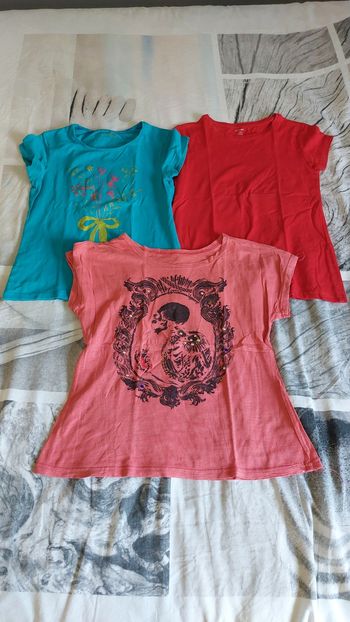 Lot de 3 t-shirts fille