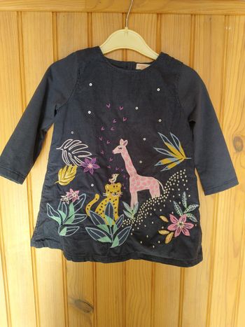 Robe hiver motif jungle