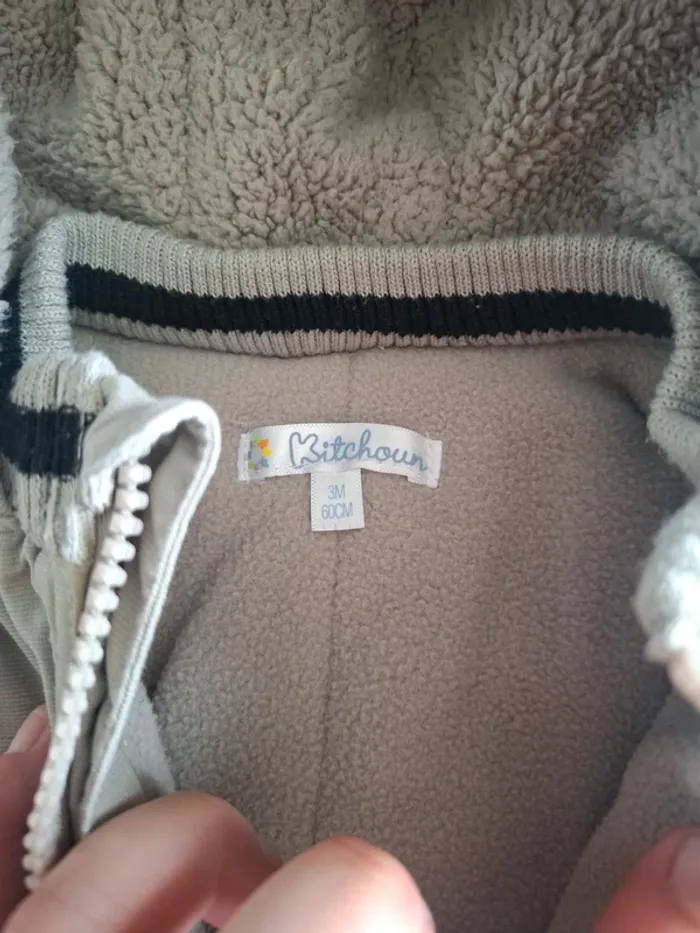 Manteau garçon taille 3 mois - photo numéro 3