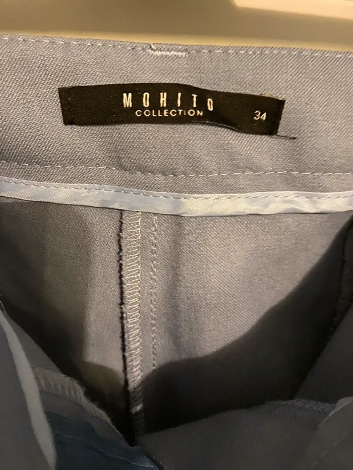 Pantalon bleu style leeging élastique taille 34 neuf - photo numéro 4