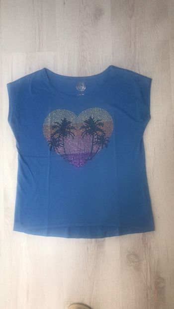 T-shirt bleu pour fille