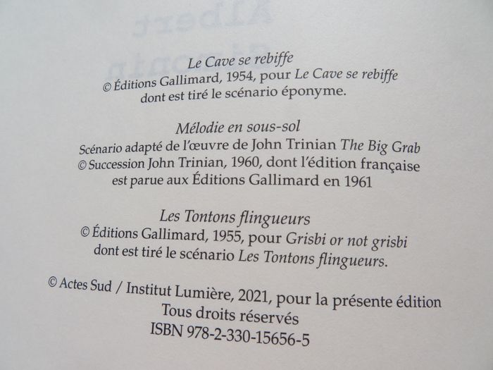 Très beau livre Michel Audiard Le cave se rebiffe etc - photo numéro 6