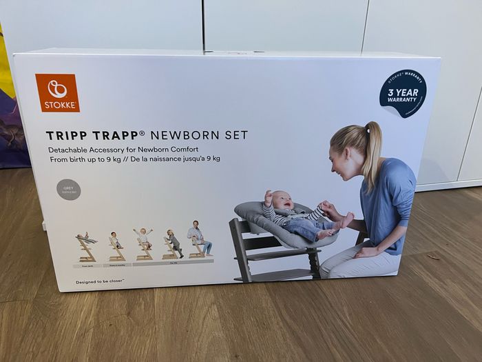 Stokke newborn set Tripp trapp neuf Gray gris - photo numéro 3