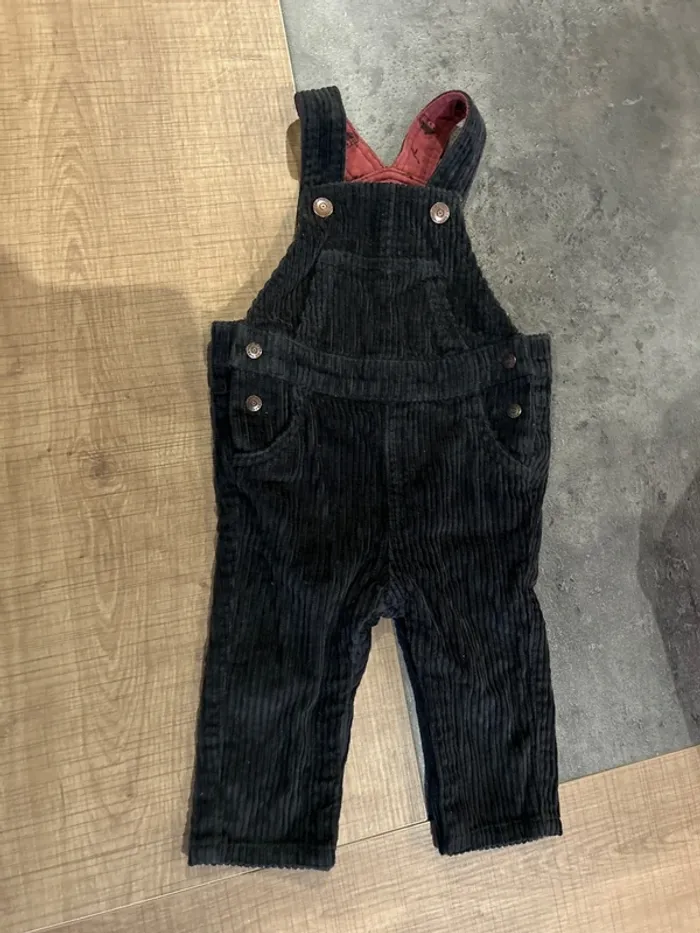 Salopette velours bébé