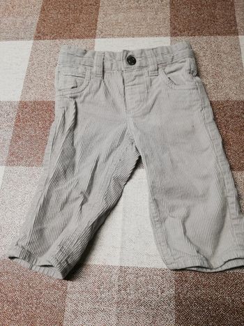 Pantalon épais Tex 3 mois gris pâle