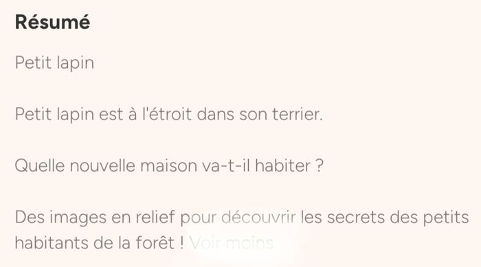 Joli livre 1er âge avec des reliefs "petit lapin" - photo numéro 5