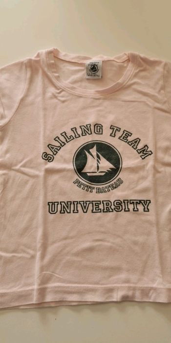 Tee-shirt enfant Petit bateau rose pale 3ans