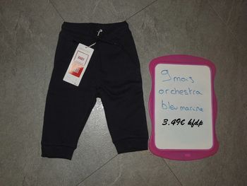 bas de jogging orchestra taille 9 mois neuf