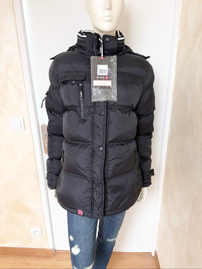 Doudoune Geographical Norway noire – Taille M/38 – Neuf avec étiquette - photo numéro 6