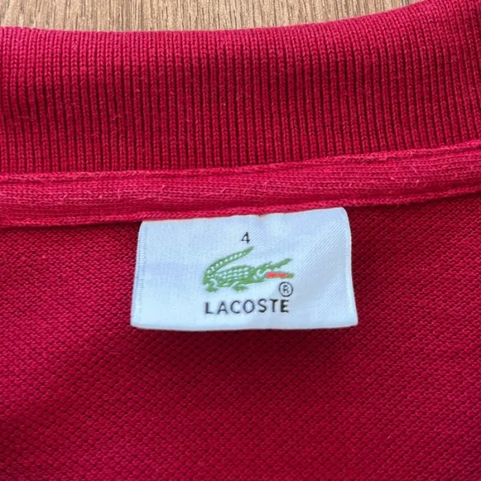 Polo/chemise/T.shirt bordeaux Lacoste pour homme, taille 4 (M) - photo numéro 4