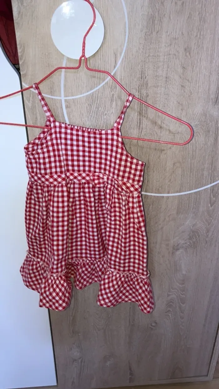 Robe vichy 6 mois