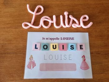 Support ludique pour apprendre à reconnaître et écrire son prénom