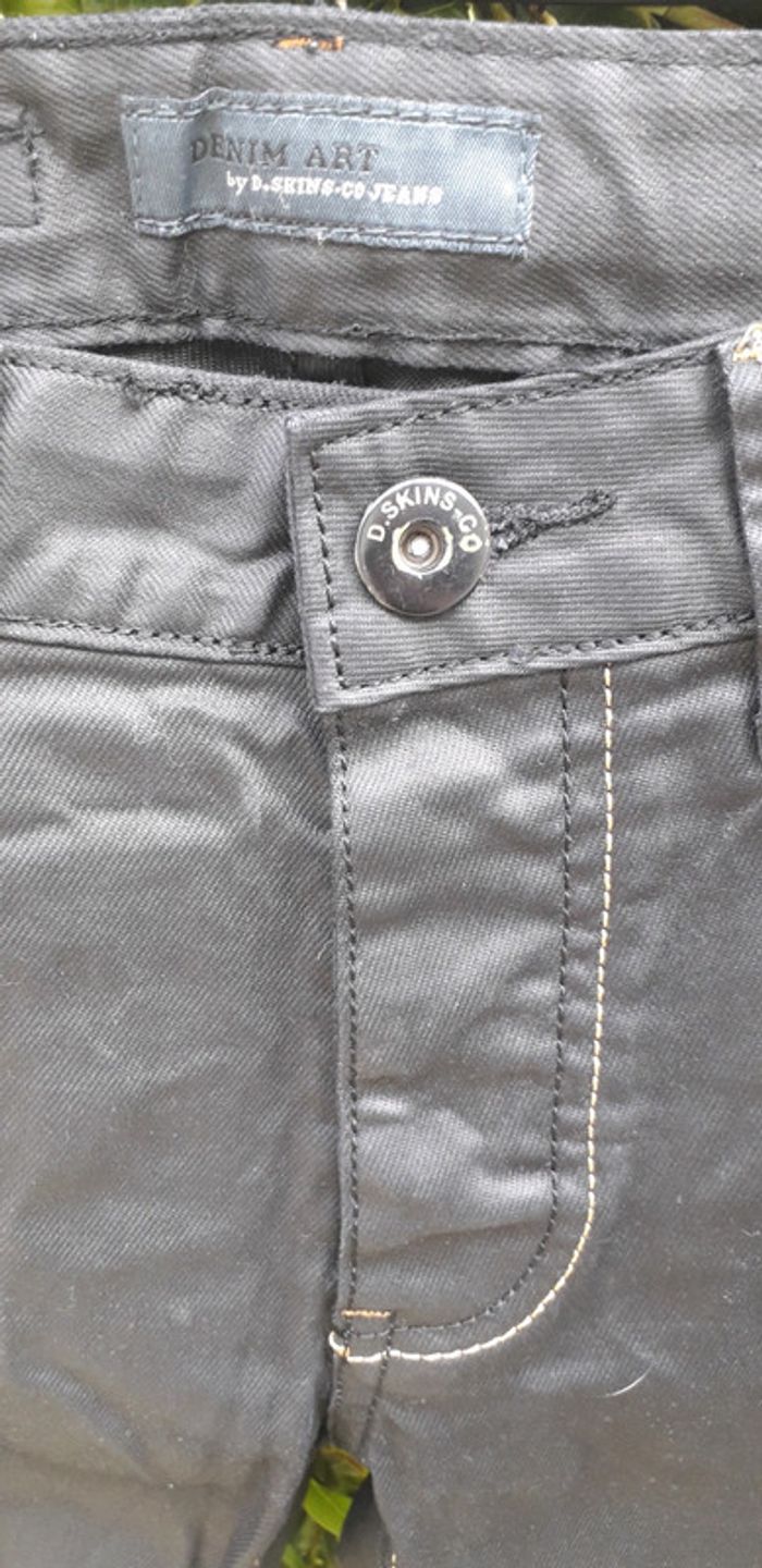D skins co - pantalon noir enduit, slim fit taille 28 = 38 neuf - photo numéro 4