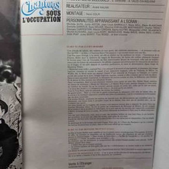 Affiche et synopsis du film chantons sous l'occupation - photo numéro 4